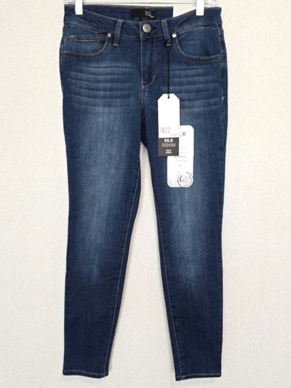 1822 Denim Ankle Skinny Jeans 6 Mid Wash NWT Stretch